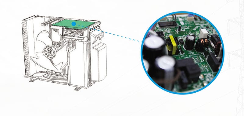 Bảng mạch điều kiển máy lạnh Multi S