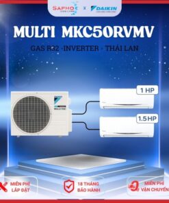 Combo Điều hòa Daikin Multi S MKC50/ 1.0HP +1.5HP Model Thái lan