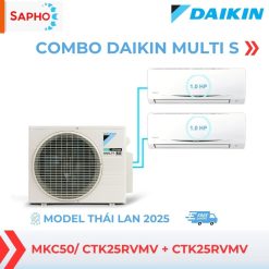 Combo Điều hòa Daikin Multi S MKC50/ 1.0HP +1.0HP Model Thái lan