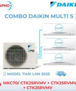 Combo Máy lạnh Daikin Multi S MKC70/ 1.0HP +1.0HP + 1.5HP Model Thái lan