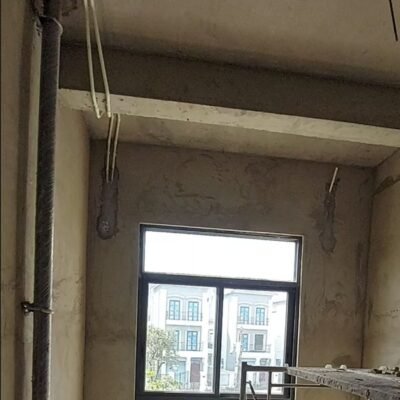 Đi ống đồng âm tường giúp tăng thẩm mỹ cho căn nhà khi lắp máy lạnh sau này.